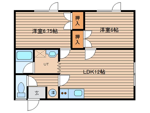 ウイング101の物件間取画像